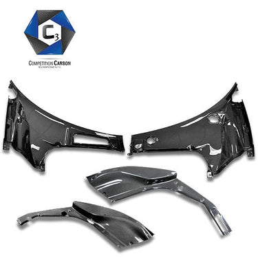 C3 Carbon Ferrari 488 GTB-Spider Carbon Fiber Front Trunk - Competition Motorsport
